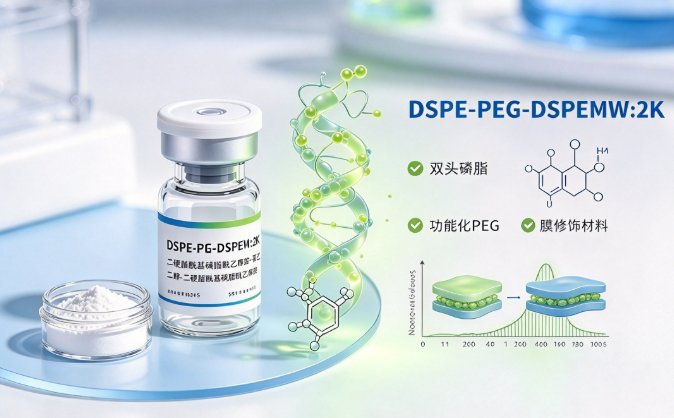 DSPE-PEG-DSPE MW:2K，二硬脂酰基磷脂酰乙醇胺-聚乙二醇-二硬脂酰基磷脂酰乙醇胺 R-343194