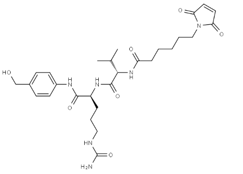 MC-Val-Cit-PAB-OH，马来酰亚胺己酰基-缬氨酸-瓜氨酸-对氨基苄醇 R-965865