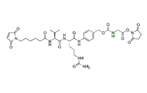 MC-Val-Cit-PAB-Gly-NHS ester，马来酰亚胺己酰基-缬氨酸-瓜氨酸-对氨基苄基-甘氨酸-活化脂 R-627595