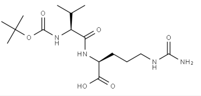 Boc-Val-Cit，叔丁氧羰基-缬氨酸-瓜氨酸 R-751197