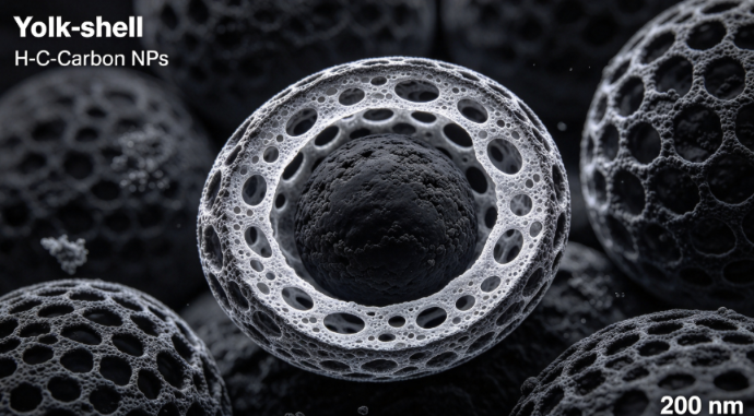 蛋黄状中空介孔碳纳米颗粒 Yolk-shellH-C-Carbon NPs R-662670