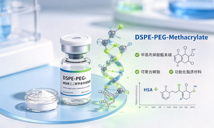 DSPE-PEG-Methacrylate，磷脂聚乙二醇甲基丙烯酸酯 R-165506