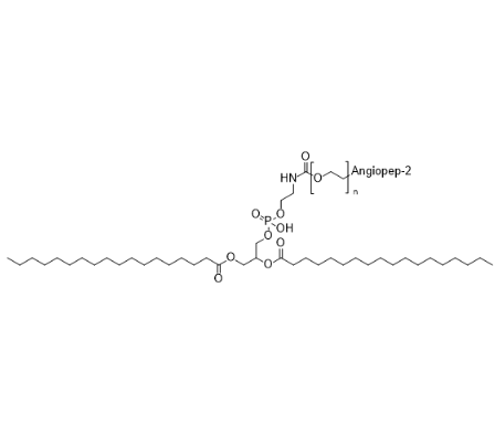 DSPE-PEG2K-Angiopep,1,2-二硬脂酰-sn-甘油-3-磷酸乙醇胺-聚乙二醇-脑靶向肽肽 R-208454 产品图