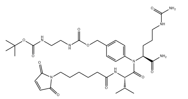 MC-Val-Cit-PAB-NH-C2-NH-Boc，马来酰亚胺己酰基-缬氨酸-瓜氨酸-对氨基苄基-氨基乙基-Boc R-727992