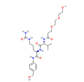 m-PEG3-Val-Cit-PAB-OH，甲氧基三聚乙二醇-缬氨酸-瓜氨酸-对氨基苄醇 R-296344