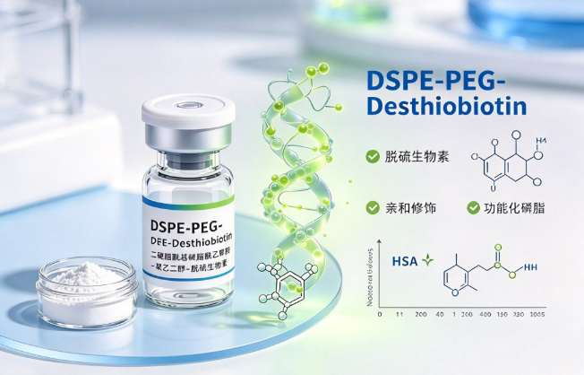 DSPE-PEG-Desthiobiotin，二硬脂酰基磷脂酰乙醇胺-聚乙二醇-脱硫生物素 R-387018