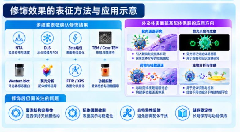 修饰效果的表征方法与应用示意