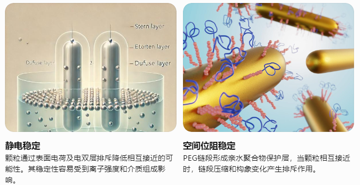 两种主要胶体稳定模式