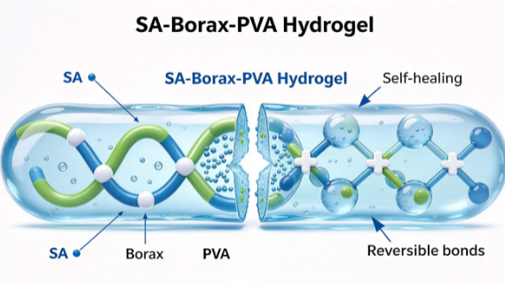 海藻酸钠-硼砂-聚乙烯醇自愈合凝胶，SA-Borax-PVA Hydrogel R-199032