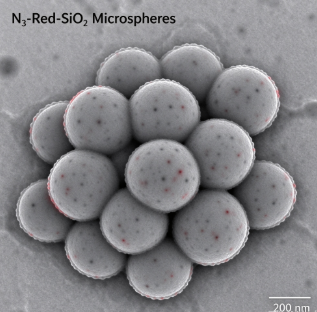 叠氮-红色荧光二氧化硅微球，N₃-Red-SiO₂ Fluorescent Silica Microspheres R-832400