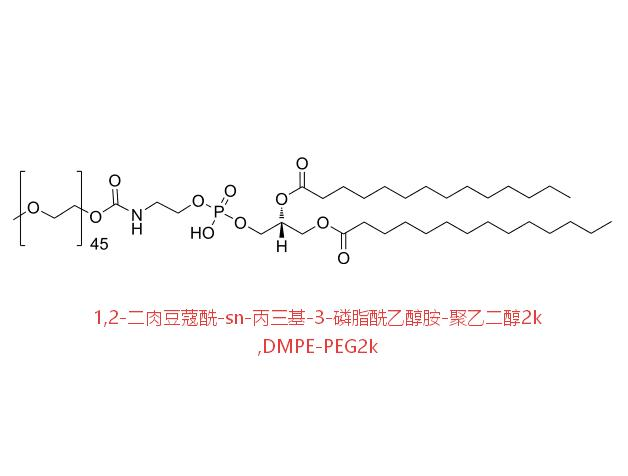 1,2-二肉豆蔻酰-sn-丙三基-3-磷脂酰乙醇胺-聚乙二醇2k,DMPE-PEG2k R-347693
