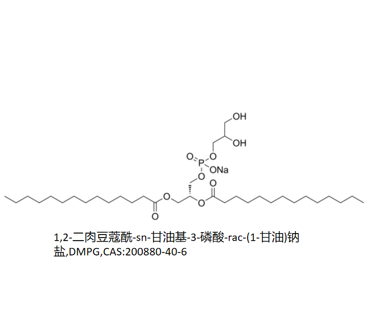 1,2-二肉豆蔻酰-sn-甘油基-3-磷酸-rac-(1-甘油)钠盐,DMPG,CAS:200880-40-6 R-438832