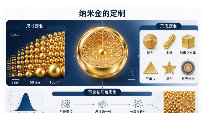 纳米金载体定制服务，生物成像与光热治疗纳米材料配图