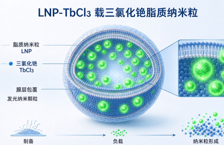 LNP-TbCl3，载三氯化铽脂质纳米粒 负载三氯化铽脂质纳米颗粒 R-646526