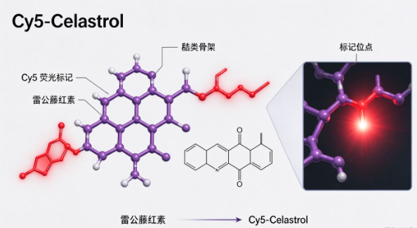 Cy5-Celastrol，Cy5荧光标记雷公藤红素 R-173835