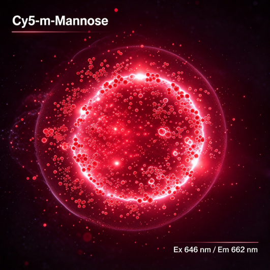 Cy5-d-Mannose，荧光Cy5标记D-甘露糖 R-847511 产品图