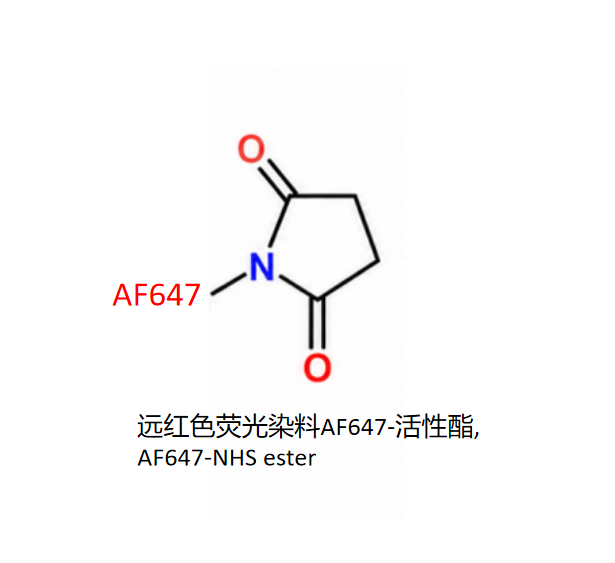 远红色荧光染料AF647-活性酯,AF647-NHS ester R-564068 产品图