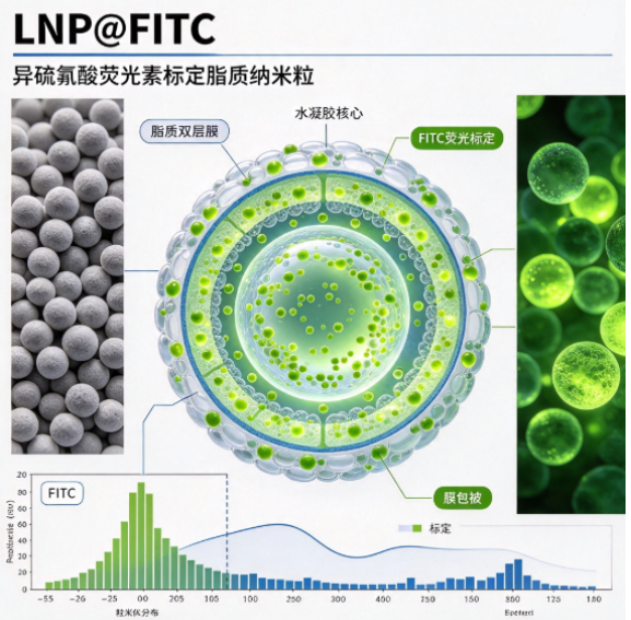 LNP@FITC，异硫氰酸荧光素标定脂质纳米粒 R-638827 产品图