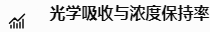 光学吸收与浓度保持率