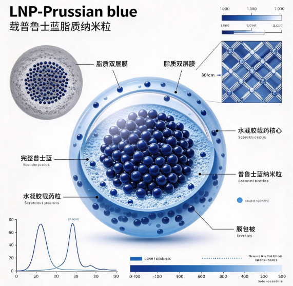 LNP-Prussian blue，载普鲁士蓝脂质纳米粒 R-523955 产品图