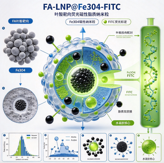FA-LNP@Fe3O4-FITC，叶酸靶向荧光磁性脂质纳米粒 R-172395
