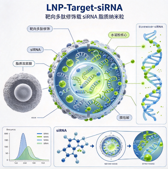 LNP-Target-siRNA，靶向多肽修饰载 siRNA 脂质纳米粒 R-407151 产品图