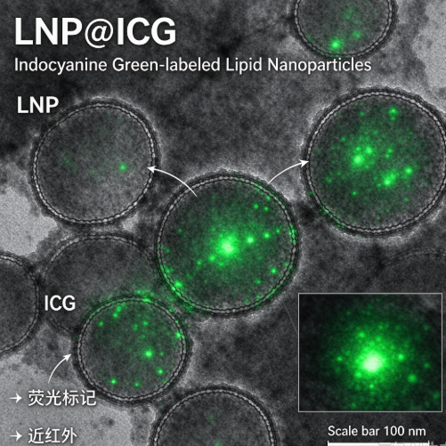 LNP@ICG，吲哚菁绿荧光标记脂质纳米粒 R-887960 产品图