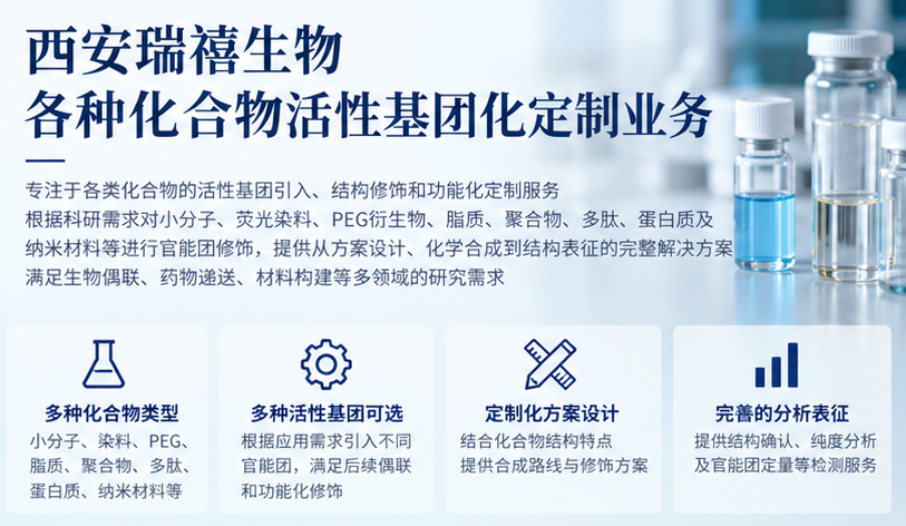 瑞禧生物各种化合物活性基团化定制