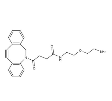 DBCO-PEG2k-NH2,二苯并环辛炔-聚乙二醇-氨基 R-367330 产品图