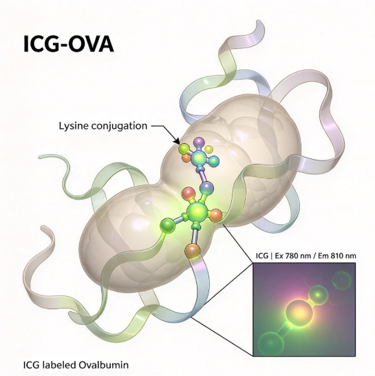 ICG-OVA,吲哚菁绿标记卵清蛋白,ICG 标记鸡卵白蛋白 R-160037