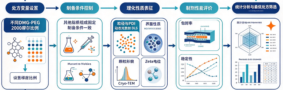 LNP处方优化实验流程