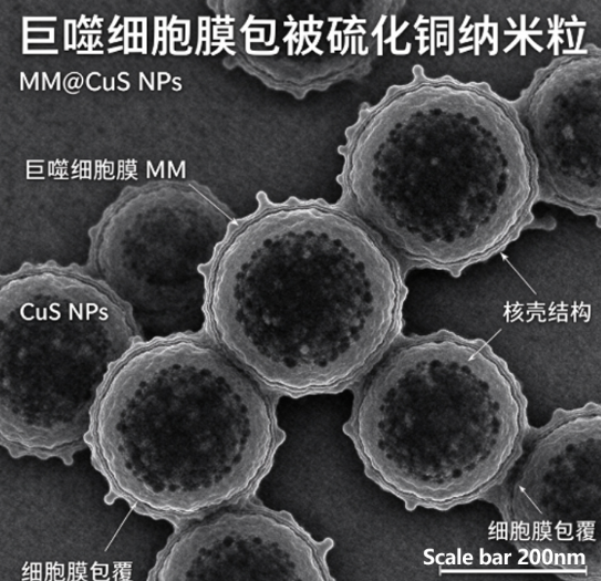 巨噬细胞膜包被硫化铜纳米粒，MM@CuS NPs R-519157 产品图