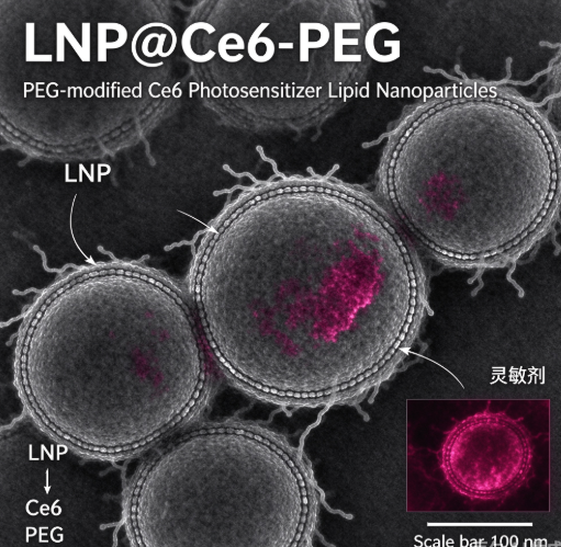 LNP@Ce6-PEG，PEG修饰Ce6光敏剂脂质纳米粒 R-357978 产品图