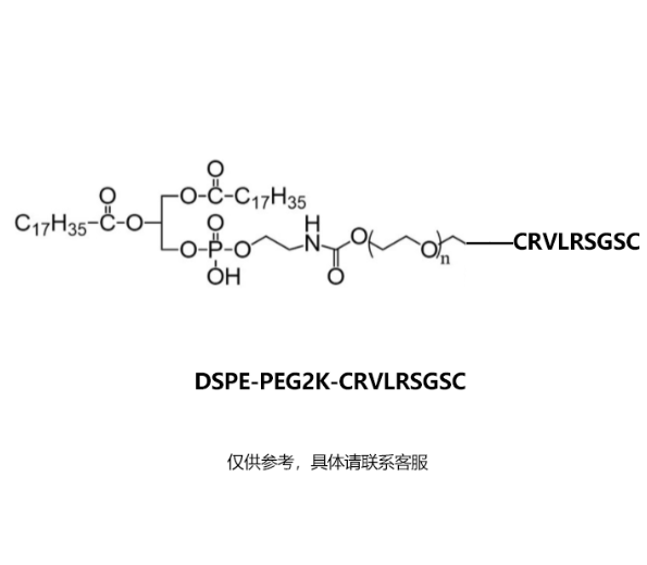 DSPE-PEG2K-CRVLRSGSC；磷脂-PEG2000-CRVLRSGSC R-329617 产品图